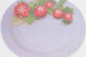 Cắt tỉa rau củ quả: 2 kiểu tỉa hoa từ củ cải tròn đỏ